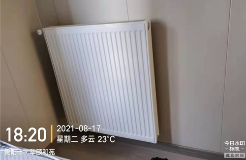 白云华颐和苑后期暖气片安装