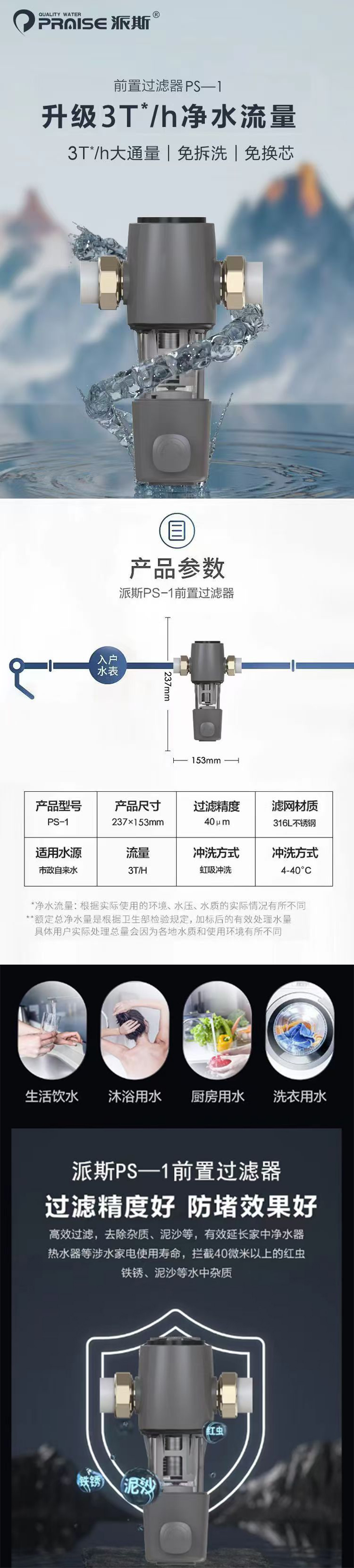派斯PS-1前置过滤器